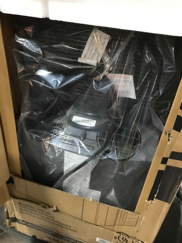 Photo 1 of Whynter Portable Air Conditioner 14,000 BTU with Dual Hose Dehumidifier & Cooling Fan for 500 Sq Ft Rooms, Includes AC Unit Window Kit, ARC-14S (9,500 SACC)