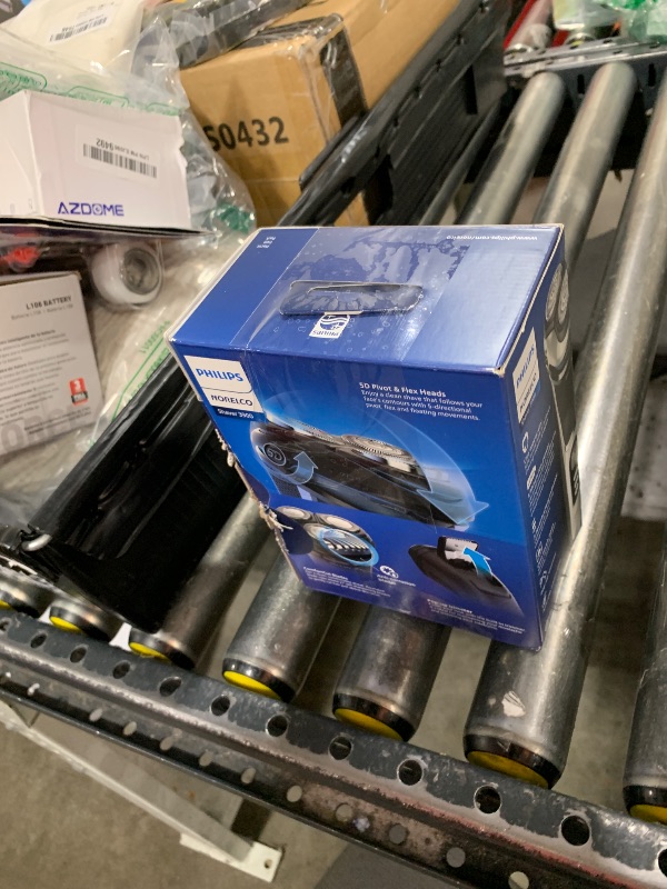 Photo 1 of Philips Norelco Shaver 3900 Series, Wet and Dry Electric Shaver, P-Cap, Travel Pouch, Charging Stand, Storm Blue, Model S3341/92