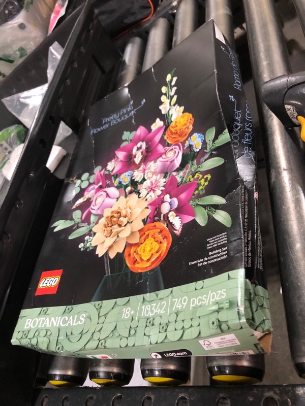 Photo 1 of LEGO Botanicals Pretty Pink Flower Bouquet Building Set for Adults - Gift for Mother's Day - Artificial Flowers for Home Decor, Centerpieces for Tables - 10342