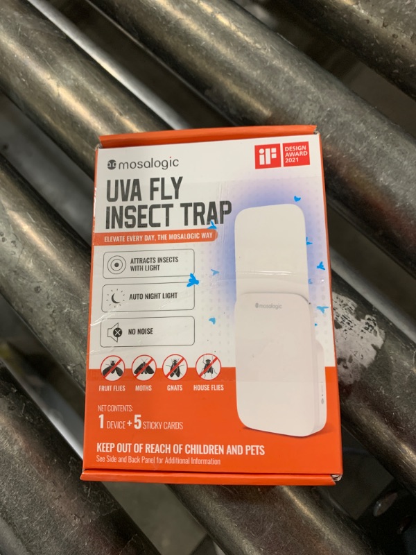 Photo 1 of Mosalogic Fruit Fly Traps for Indoors Gnat Trap for House Indoor-600 Sqft Protection Area UV Fly Insect Trapper for Fruit Flies?Gnat?Mosquito?and Other Flying Insect Plug in Bug Zapper Killer White
