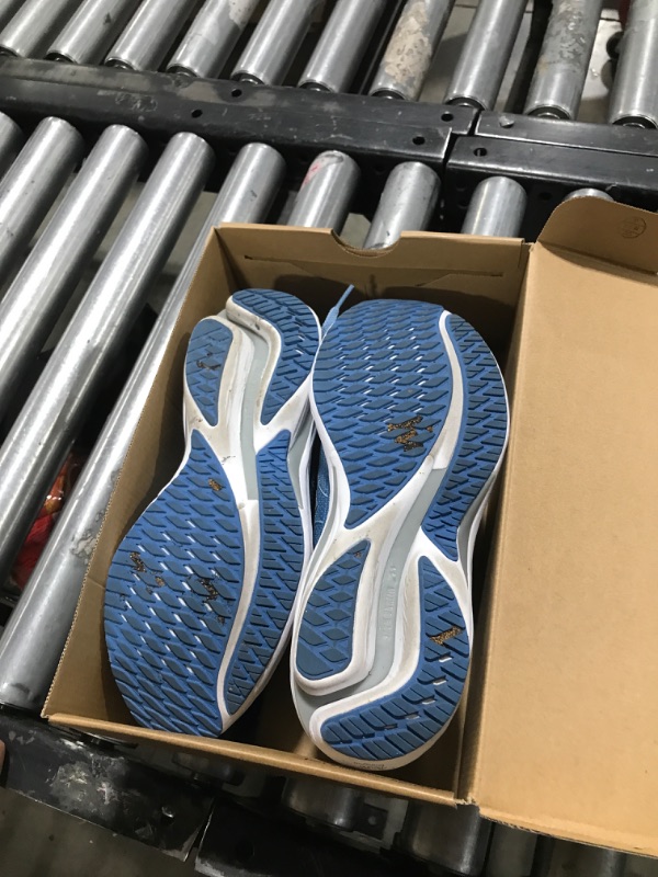 Photo 1 of Mizuno Womens Wave Rider 28 Running Shoe, Glacier Lake-White, 9