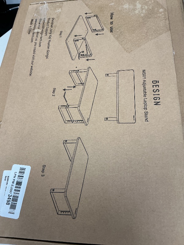 Photo 1 of BESIGN MS01 Monitor Stand Riser, Height Adjustable Laptop Stand, Computer Monitor Stand for Monitor, Computer,Laptop,Printer (White)