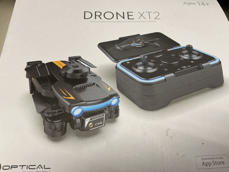 Photo 1 of GoolRC XT2 Drone with Camera for Adults, 4K HD FPV Mini Drone for Kids with Optical Flow Positioning, RC Qudcopter with Obstacle Avoidance, 3D Flips, Altitude Hold, Headless Mode, 3 Batteries (Blue)