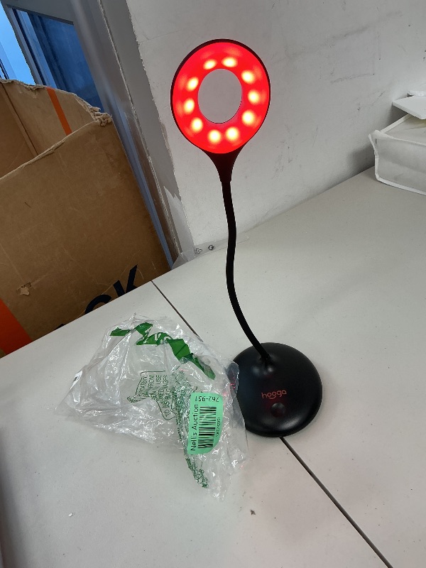 Photo 1 of hooga Desk Lamp, Blue Light Blocking, 3 Modes: Amber 1600K, Red, Full-Spectrum 4000K, Dimmable, Rechargeable, Eye Strain Relief, Circadian Friendly