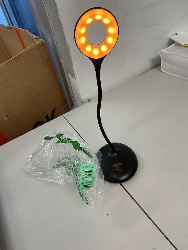 Photo 1 of hooga Desk Lamp, Blue Light Blocking, 3 Modes: Amber 1600K, Red, Full-Spectrum 4000K, Dimmable, Rechargeable, Eye Strain Relief, Circadian Friendly
