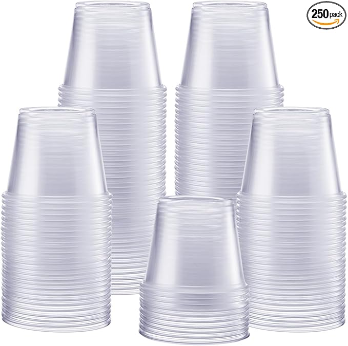 Photo 1 of Comfy Package [5.5 oz. - 250 Count Clear Disposable Plastic Portion Cups (No Lids), Souffle Cups, Jello Shot Cups, and Sauce Cups For Portion Control, Salad Dressing and More