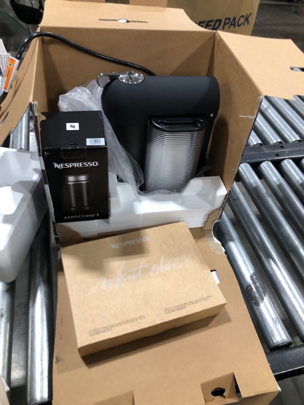 Photo 1 of Nespresso Vertuo Coffee and Espresso Maker by Breville, Matte Black with Aeroccino Milk Frother