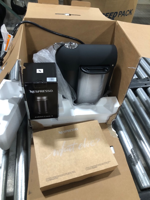 Photo 1 of Nespresso Vertuo Coffee and Espresso Maker by Breville, Matte Black with Aeroccino Milk Frother