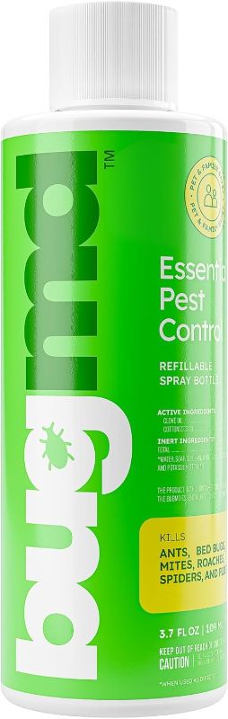 Photo 1 of BugMD Ant Killer & Bug Spray Concentrate - Indoor Cockroach and Roach Killer, Spider Spray for Home, Fly and Insect Defense, Essential Oils, Plant-Powered, Eco-Friendly Pest Control - 3.7 Oz