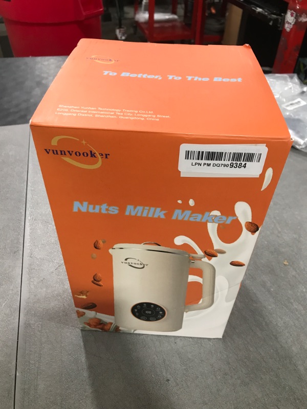 Photo 1 of Vunvooker Nut Milk Maker,35OZ(1000ML) Soy Milk Maker Machine,Multi Functional Automatic Homemade Plant-Based Milk Maker(Almond,Oat,Fruit,Corn Juice etc) With PreSet/AutoClean/KeepWarm/Boil Water