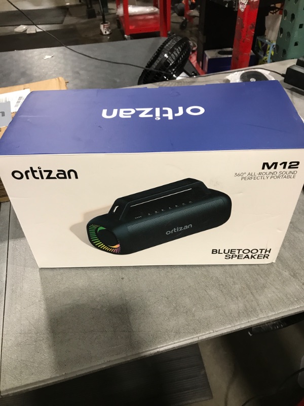 Photo 1 of Ortizan Portable Bluetooth Speaker Loud, 80W Peak, Bass Up, 20H Playtime, IPX7 Waterproof, RGB Lights, Wireless Stereo Pairing, BT5.3, USB-C, Subwoofer Outdoor Speaker for Camping, Beach, Backyard