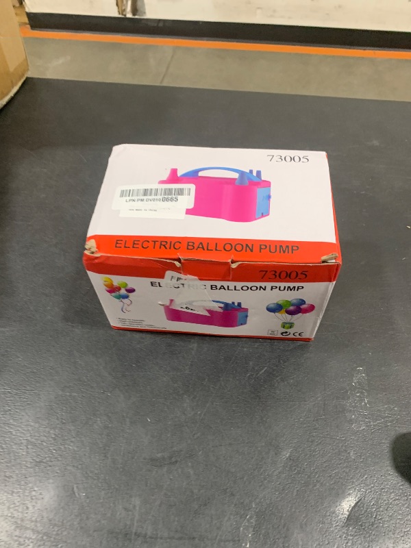 Photo 1 of FLSEPAMB Balloon Pump, Electric Balloon Pump,Portable Dual Nozzles Electric Balloon Air Pump 110V 600W, Electric Balloon Inflator with Tying Tool, Colored Ribbons for Party Decoration