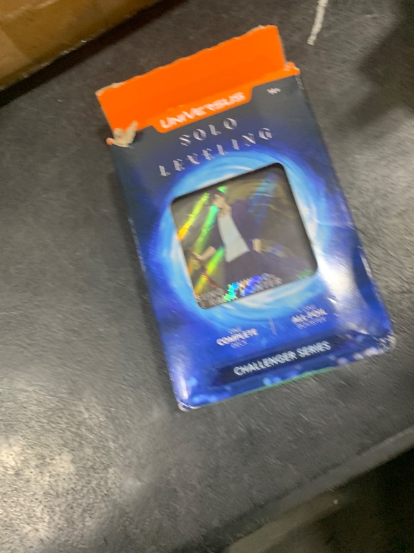 Photo 1 of UniVersus: Solo Leveling - Challenger Series - Deck Building Game, Ready to Play Deck, Sung Jinwoo Character Card, 6 Foil Or Alt Art Cards