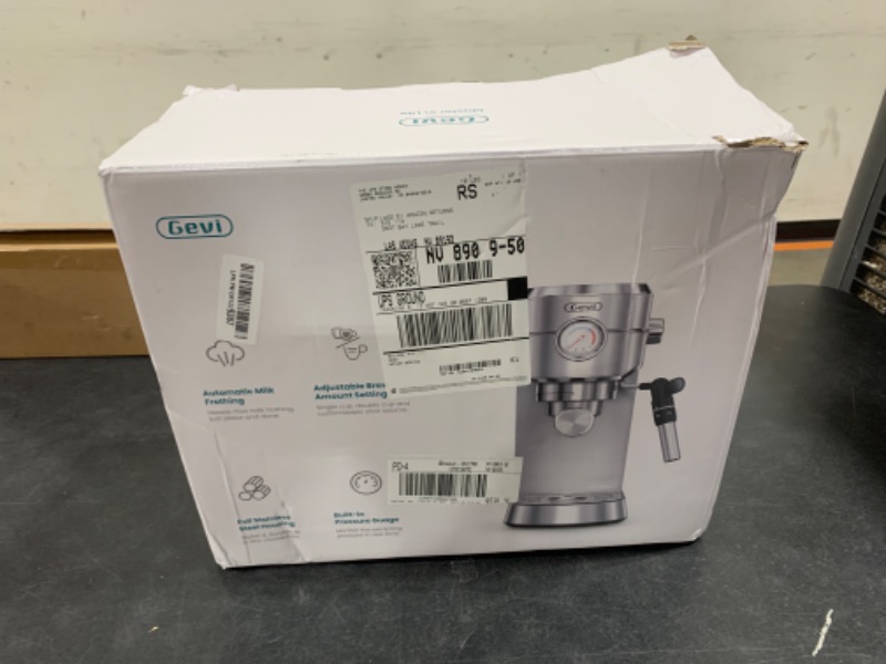 Photo 1 of Gevi Espresso Expresso Machine 20 Bar with Auto Milk Frother, Professional Espresso Maker with Steam Wand, Compact Stainless Steel Cappuccino & Latte Machine, Gift for Coffee Lover, Home Baristas
