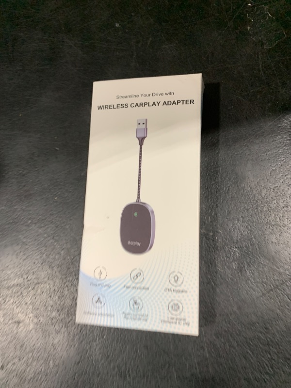 Photo 1 of Vevavi Wireless CarPlay Adapter 2025 Upgraded, Converts Factory Wired CarPlay to Wireless, Plug and Play Car Play Wireless Adapter, Compatible with iPhone Multi-User Seamless Connection