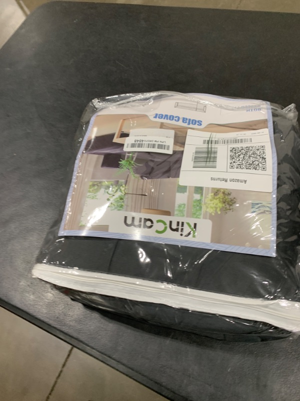 Photo 1 of Sectional Couch Covers L Shape Sofa Covers Super Stretch 2pcs Sofa Slipcovers for 3 + 3 Seaters Sectional Chaise Slipcover with 2pcs Pillow Covers for Pets Kids, Dark Grey