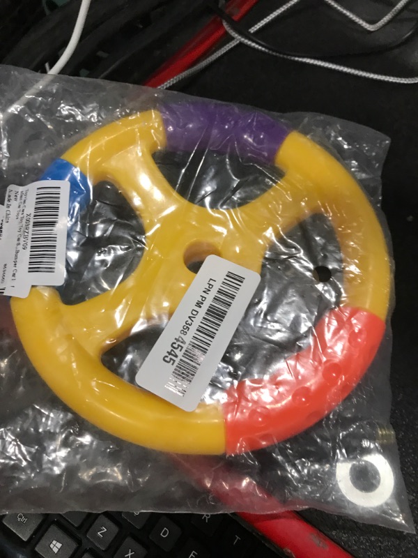 Photo 1 of Toyvian Cars Toy Toy Car Steering Wheel, Simulated Driving Steering Wheel, Plastic Steering Wheel, Small Steering Wheel Toy, for Rocking Car Childrens Toy Car Bumper Car Infant Car Toys