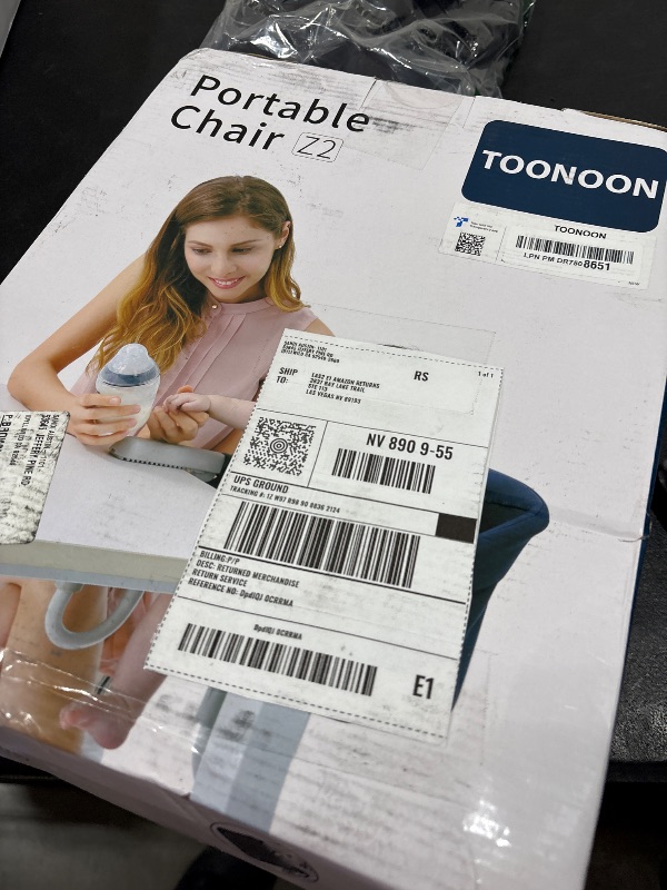 Photo 1 of TOONOON Hook On High Chair with Tray, Fast Table Chair Clip on Table High Chair, High Chair That Attaches to Table Portable Baby Feeding Seat for Baby Toddler Washable for Travel Outside