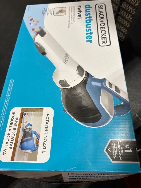 Photo 1 of BLACK+DECKER dustbuster AdvancedClean Cordless Handheld Vacuum, Compact Home and Car Vacuum with Crevice Tool (CHV1410L)
