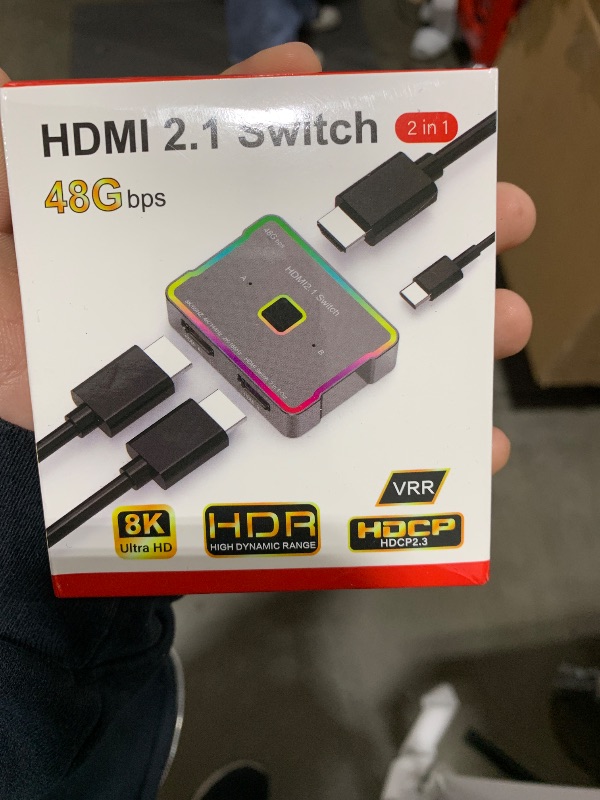 Photo 1 of SKUYA hdmi Switch 4K 120hz 144hz 240hz Splitter 2 in 1 Out 8K 60hz switcher 2.1 Hub Aluminum hdmi switcher selector for Gaming PS5/PS4,Xbox, Apple TV,roku,Computer,hdr10,Dolby Vision