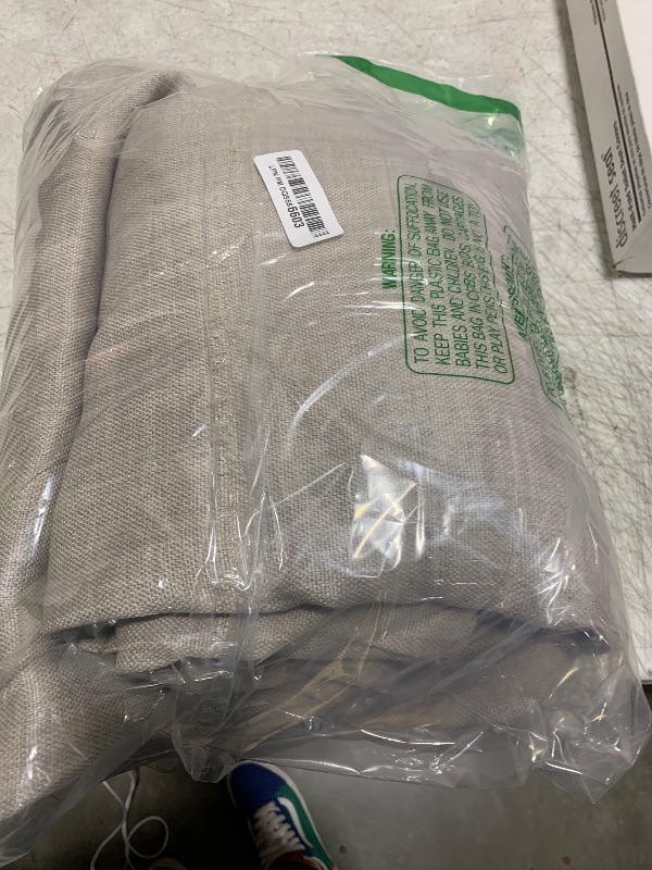 Photo 1 of NICETOWN Faux Linen Angora Curtains 90 inches Long, Pinch Pleated Curtains Room Darkening Window Drapes Thermal Insulated Light/Noise Blocking for Living Room/Bedroom, W50 x L90, 2 Pieces