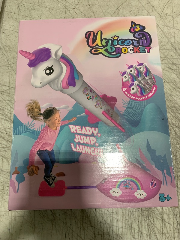 Photo 1 of beefunni Unicorn Rocket Launcher for Kids, 4 Unicorns Outdoor Toys for Girls, Christmas Easter Birthday Gifts for Girls Ages 2 3 4 5 6 7 8 Years Old, Fun Indoor Toys for Kids Ages 2-4-6 Years Old