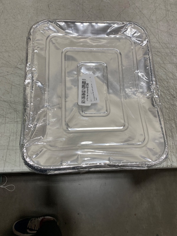 Photo 1 of Aluminum Pans With Lids 9x13 [10 Sets] Aluminum Foil Pans Trays With Lids - Half Size Tin Foil Disposable Pans For Baking, Roasting, Cake Serving Dishes, Catering Supplies, Steam Table Chafing