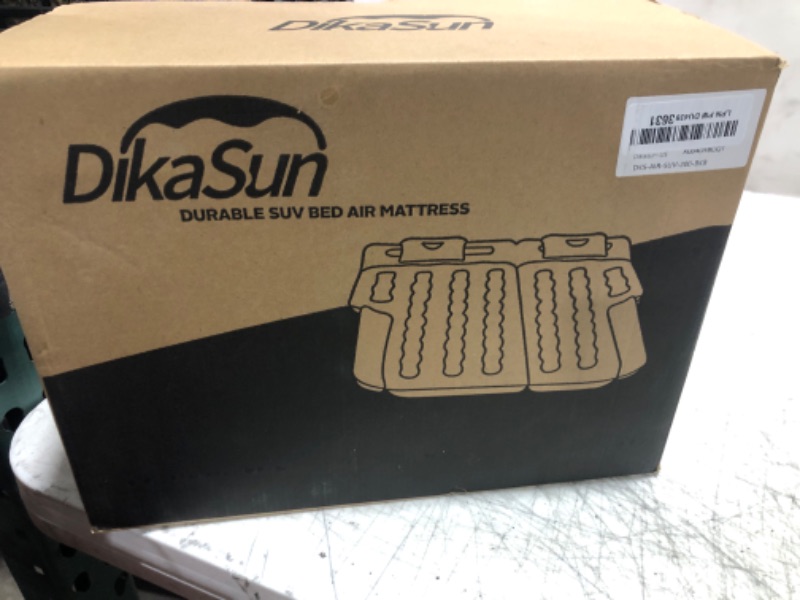 Photo 1 of DikaSun Inflatable SUV Air Mattress: Double-Sided Flocking Car Mattresses for Back SUV, Travel Camping SUV Sleeping Bed Mattress with Air Pump 2 Pillows