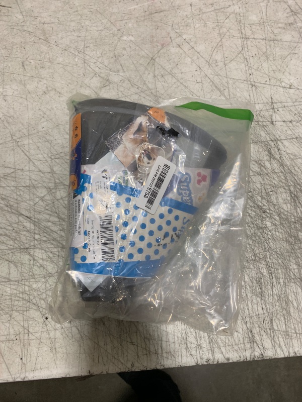 Photo 1 of Supet Dog Cone Collar Adjustable After Surgery, Comfortable Pet Recovery Collar & Cone for Large Medium Small Dogs, Elizabethan Dog Neck Collar Plastic Practical