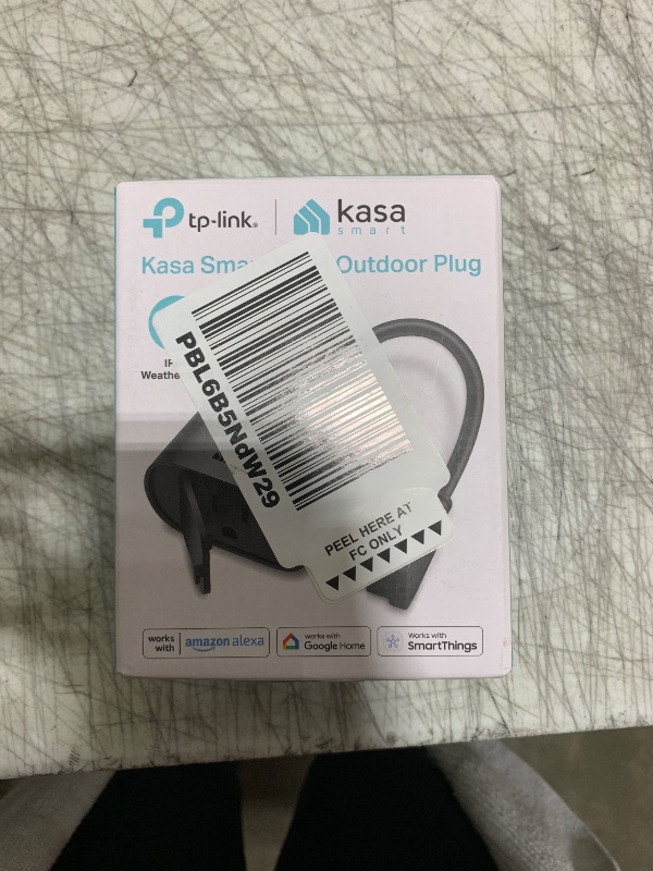 Photo 1 of Kasa Outdoor Smart Plug, Smart Home Wi-Fi Outlet Timer, Max Load 15A/1875W, IP64 Weather Resistance, Compatible with Alexa, Google Home & SmartThings, No Hub Required, ETL Certified(KP401)
