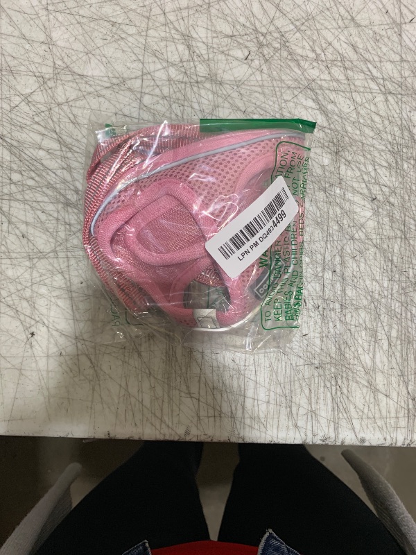 Photo 1 of JOYPAWS Tiny Dog Harness, All Weather Diamond Mesh, Reflective Stripes, No Pull Step in Lightweight Vest Harness for Puppy, Small Dogs and Cats Pearl Pink XXXS