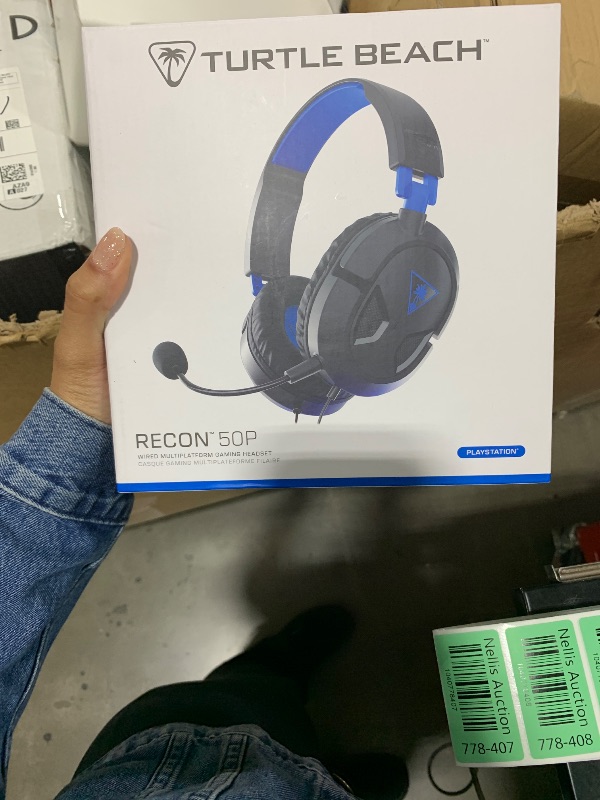 Photo 1 of Turtle Beach Recon 50 PlayStation Gaming Headset - PS5, PS4, Xbox Series X, Xbox Series S, Xbox One, Mobile & PC with 3.5mm - Removable Mic, 40mm Speakers