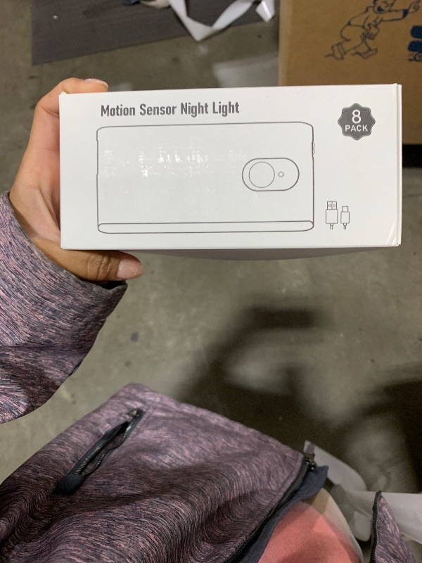Photo 1 of WILLED Rechargeable Night Lights, Warm White Motion Sensor Night Lights, Wireless Stair Lights Indoor for Stairway, Hallway, Kitchen, Closet, Cabinet, Bedroom, Kids' Room(8-Pack)