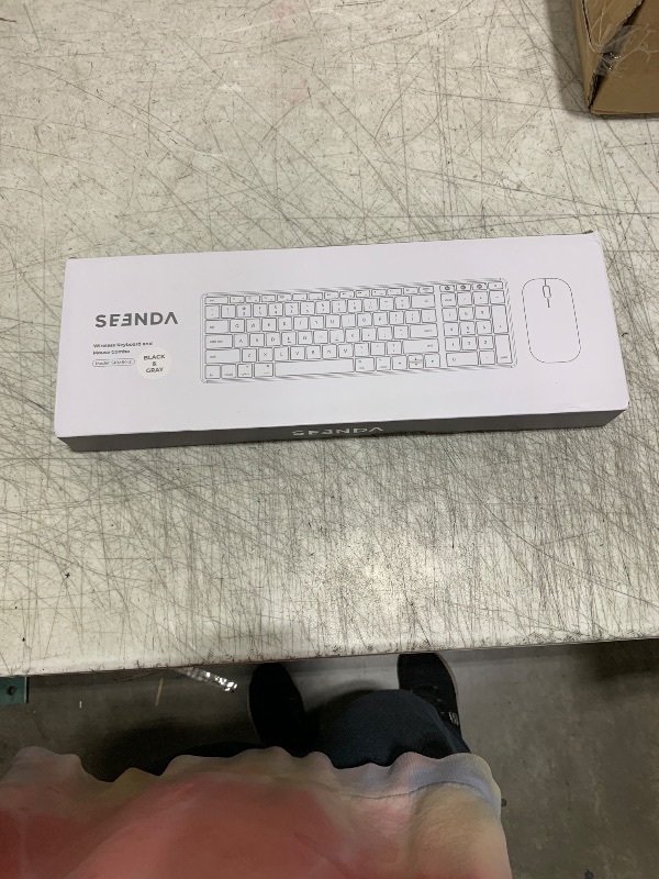 Photo 1 of Wireless Bluetooth Keyboard and Mouse for Mac, Multi-Device Rechargeable Slim Keyboard and Mouse Stainless Steel Full Size, Compatible with MacBook Pro/Air, iPad, iMac - Space Gray