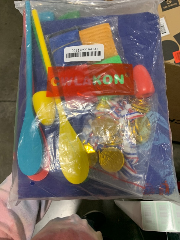 Photo 1 of CWLAKON Outdoor Games, Potato Sack Race Bags for Kids Adults, Egg Spoon Relay Race, 3 Legged Race Bands, Birthday Party, Field Day Family Reunion Carnival Outside Yard Lawn Easter Fall Festival Games
