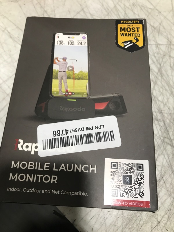 Photo 1 of Rapsodo - Mobile Launch Monitor for Golf, Indoor & Outdoor Simulator, Golf Swing Analyzer & Tracker, Measures Ball Speed, Club Speed & Launch Angle, GPS Satellite View, iPhone & iPad Only