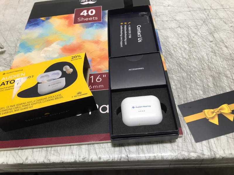 Photo 1 of Audien ATOM PRO 2 Wireless Rechargeable OTC Hearing Aid, Premium Comfort Design and Nearly Invisible