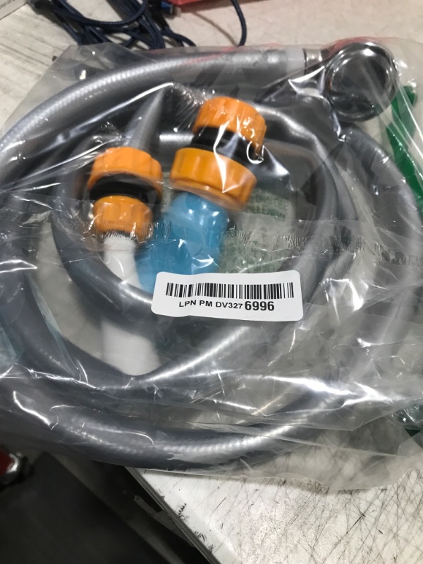 Photo 1 of mwater Slip-on Shower Attachment Hose:Tub Faucet Hose and Sprayer,for Shower Diameter of Less Than 5 in (86 inchs), siliver