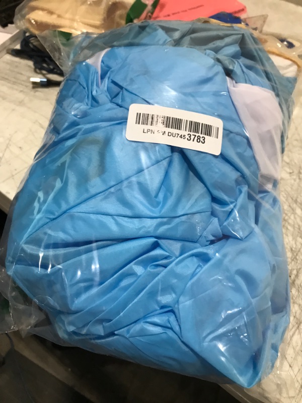 Photo 1 of HIYAPATY Easter Bunny Costume Adult Rabbit Party Blow Up Costumes Suitable Men Women Cosplay Party,Blue