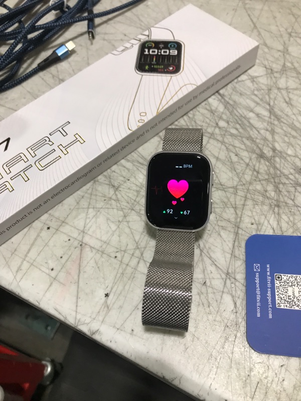Photo 1 of Health & Fitness Tracker 2024 (Answer/Make Calls), Smart Watch with 24/7 Heart Rate and Blood Pressure, Sleep Tracking, Blood Oxygen Monitor, 120+ Sport Modes Activity Tracker