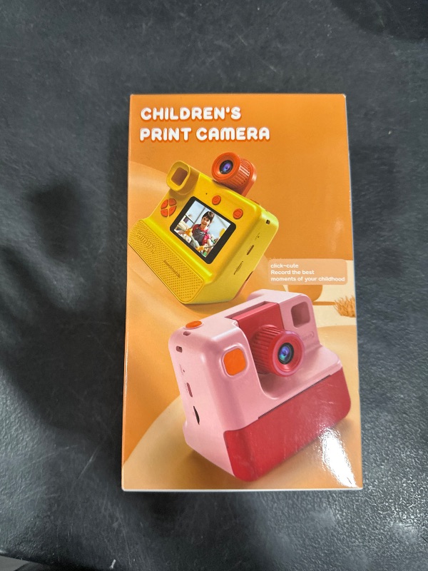 Photo 1 of Kids Camera Instant Print, Christmas Birthday Gifts for Toddle Girls Boys Age 3-12, 24MP & 1080P Video Selfie Digital Camera with 3 Roll No-Ink Print Paper 32G SD Card - Purple