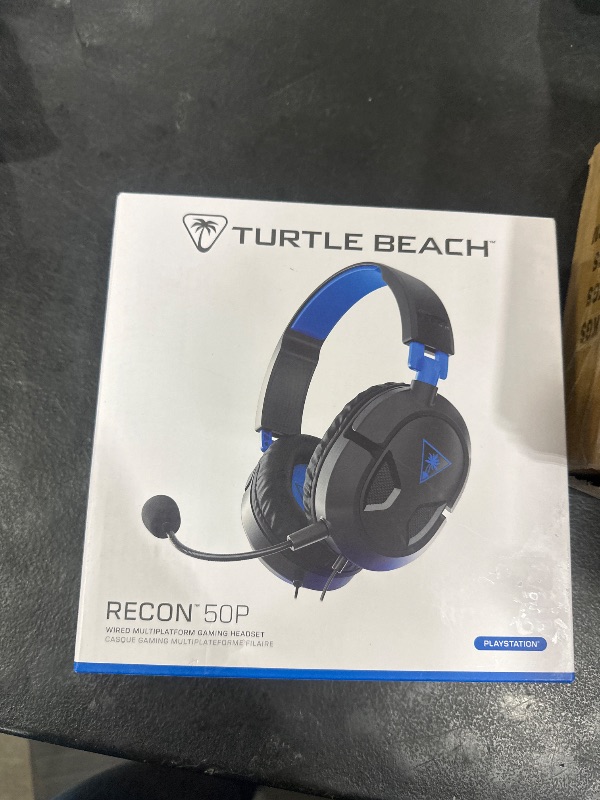 Photo 1 of Turtle Beach Recon 50 PlayStation Gaming Headset - PS5, PS4, Xbox Series X, Xbox Series S, Xbox One, Mobile & PC with 3.5mm - Removable Mic, 40mm Speakers