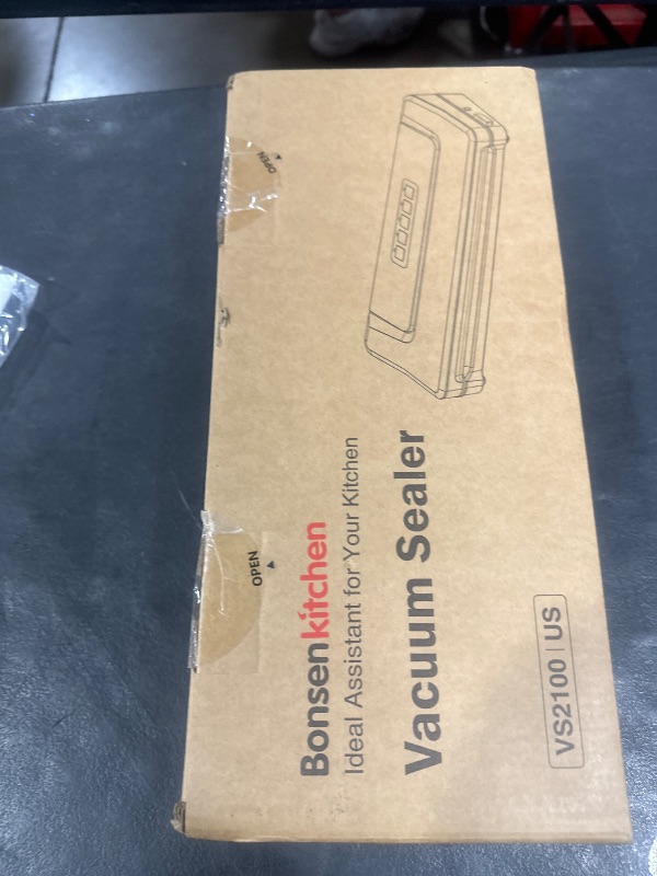 Photo 1 of [Updated 2025] Bonsenkitchen Vacuum Sealer Machine + 40 Vacuum Bags, Fast-Compact/Multi-Functional Food Vacuum Sealer with External Vacuum System, Silver