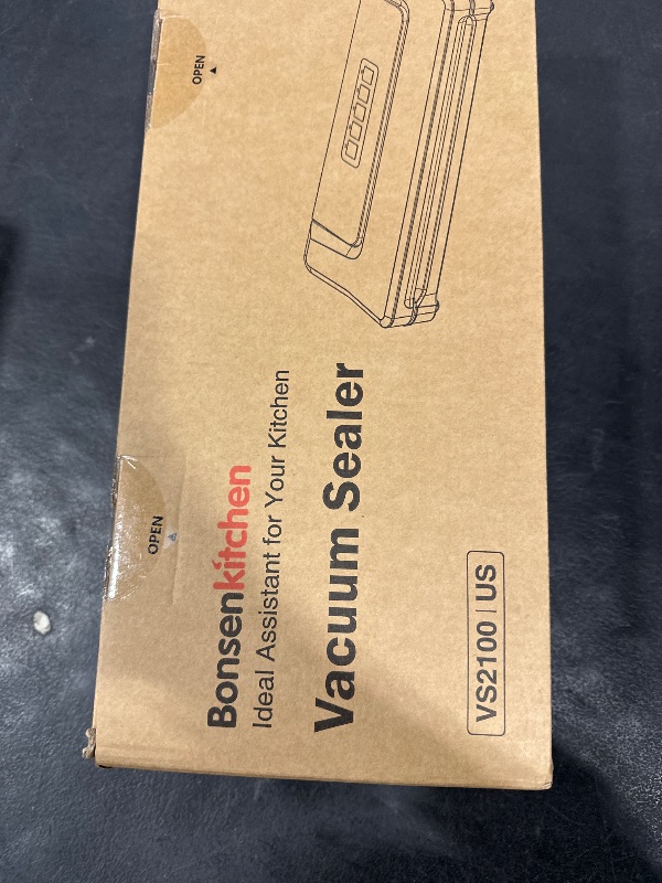 Photo 1 of [Updated 2025] Bonsenkitchen Vacuum Sealer Machine + 40 Vacuum Bags, Fast-Compact/Multi-Functional Food Vacuum Sealer with External Vacuum System, Silver