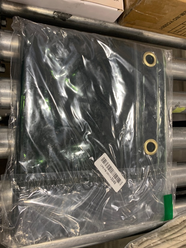 Photo 1 of AmazerBath 100% EVA Shower Curtain Liner, 72 x 72 Inches Heavy Duty Shower Curtain and Liner 2-in-1 with 3 Clear Stones and 12 Brass Grommets, Color Block Soft Shower Liner - Clear & Pine Green