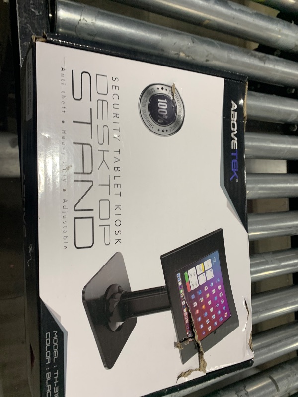 Photo 1 of AboveTEK Anti Theft Desktop Kiosk Tablet Security Stand, Compatible with 10.2 and 10.5" Tablets Black