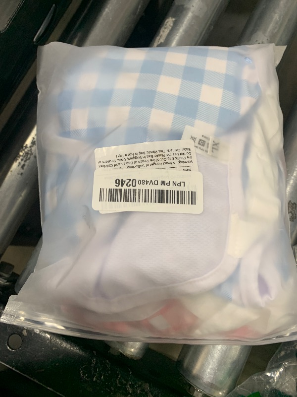 Photo 1 of MICOOYO Dog Diaper Onesie Sanitary Pantie with Adjustable Suspender Washable Dog Period Panties Doggie Diapers Pet Underwear Female Dog Diapers for Heat (Striped, M/L)
