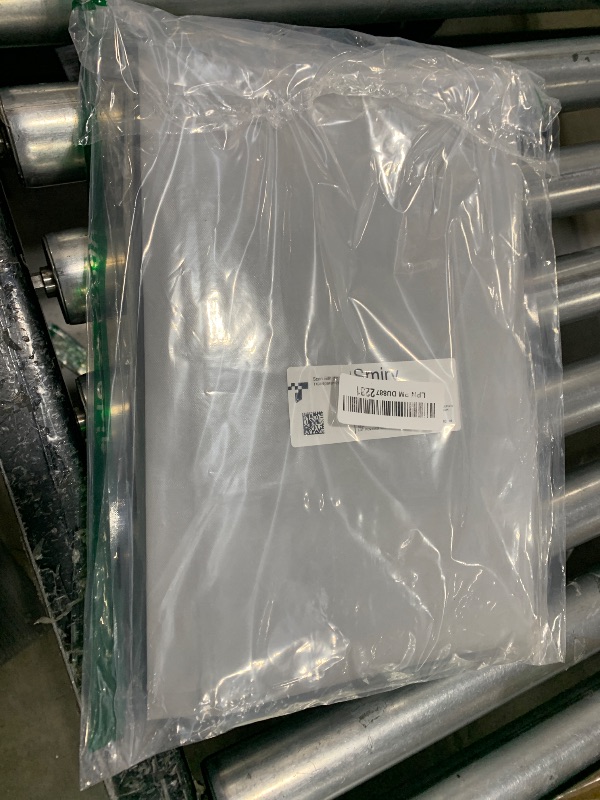 Photo 1 of Smiry Rectangle Tablecloth, Elastic Fitted Flannel Backed Vinyl Tablecloths for 8ft Folding Tables, Waterproof Wipeable Table Covers for Indoor, Outdoor, Picnic and Camping (Light Grey, 30"x96")