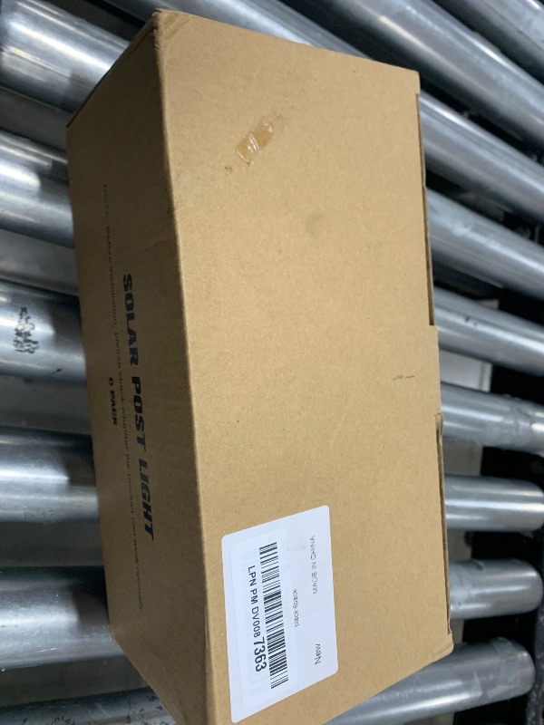 Photo 1 of Solar Post Cap Lights Outdoor 6pack, Black Waterproof Solar Powered Deck Fence Post Lights Fit 4x4 Wood/Vinyl Posts, Bright Warm White Solar Post Lights Decorate Deck, Patio, Porch, Fence