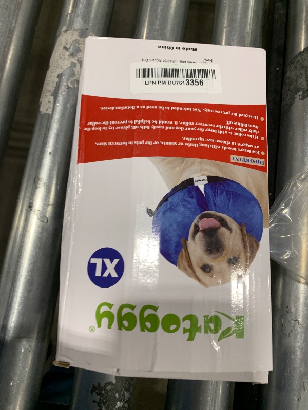 Photo 1 of Katoggy Inflatable Dog Collar, Soft Dog Cone for Dogs After Surgery, Adjustable Blow up Donut E-Collars for Small Medium Large Dogs and Cats